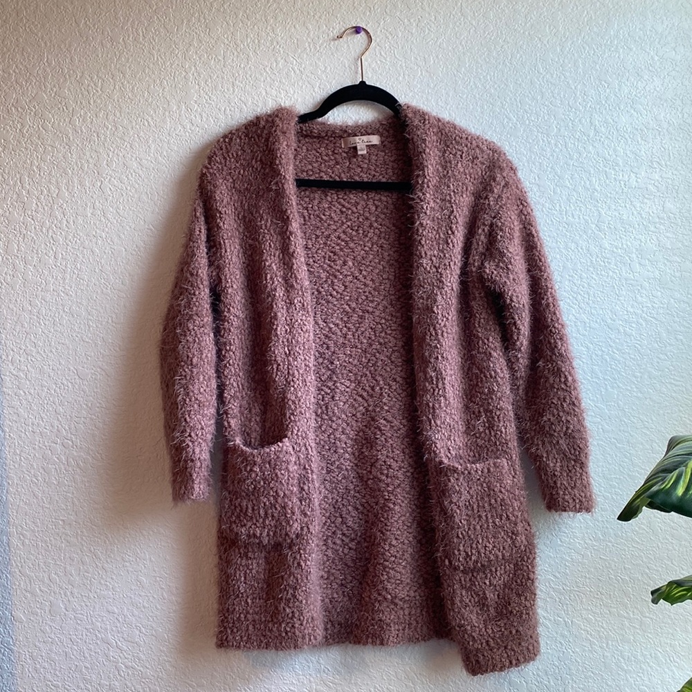 Pink Popcorn Cardigan